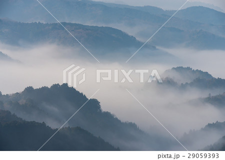 九十九谷 早朝風景 （千葉県君津市鹿野山） 2017年3月撮影 29059393