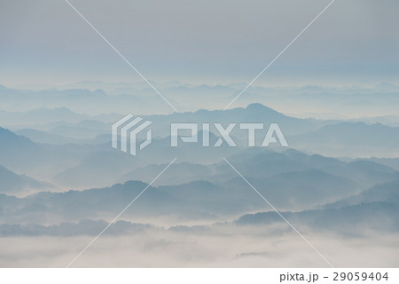 九十九谷 早朝風景 （千葉県君津市鹿野山） 2017年3月撮影 29059404