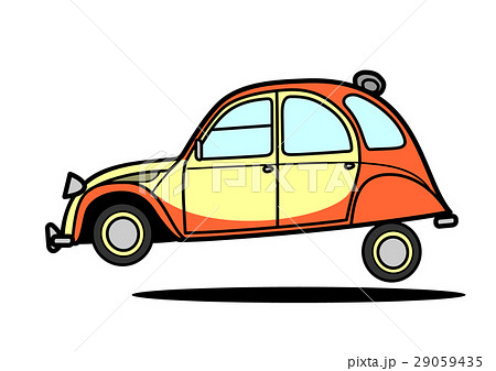 古いコンパクトカー　ツートンカラー 29059435