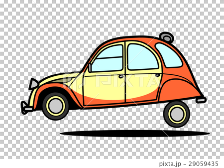 古いコンパクトカー　ツートンカラー 29059435