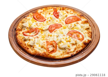 pizza on wooden plate pizza on wooden plate 29061118