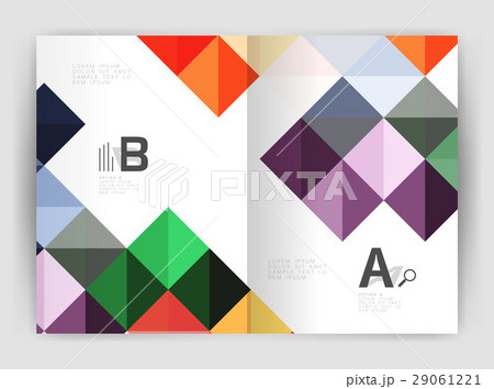 Square annual report brochure a4 print template 29061221