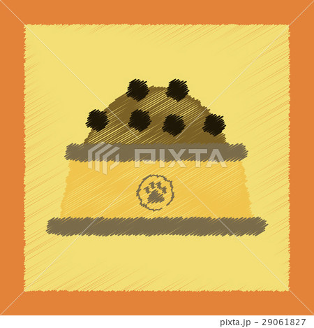 flat shading style icon dog food bowl flat shading style icon dog food bowl 29061827