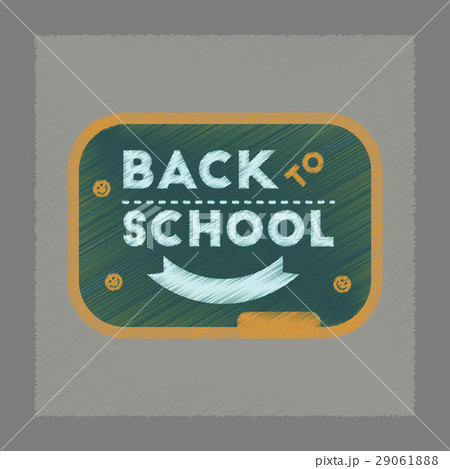 flat shading style icon Back to school board 29061888