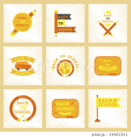 assembly flat shading style icons Back to school assembly flat shading style icons Back to school 29061931