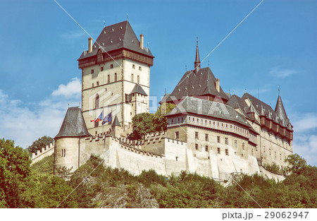 Karlstejn castle, Czech republic, photo filter Karlstejn castle, Czech republic, photo filter 29062947