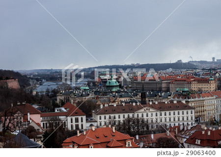 panoramic view at Prague red roofs panoramic view at Prague red roofs 29063400
