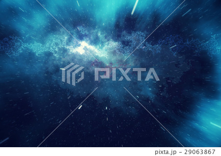 Starry outer space background texture with nebula 29063867