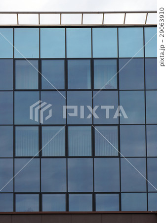 Glazed wall and windows of modern building. Glazed wall and windows of modern building. 29063910
