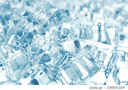Heap of ice cubes. background of ice cubes with 29064284