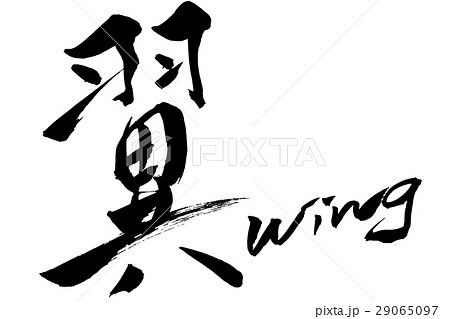 筆文字　翼  wing 29065097