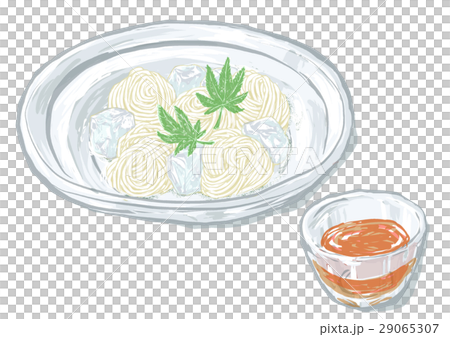 そうめんのイラスト素材