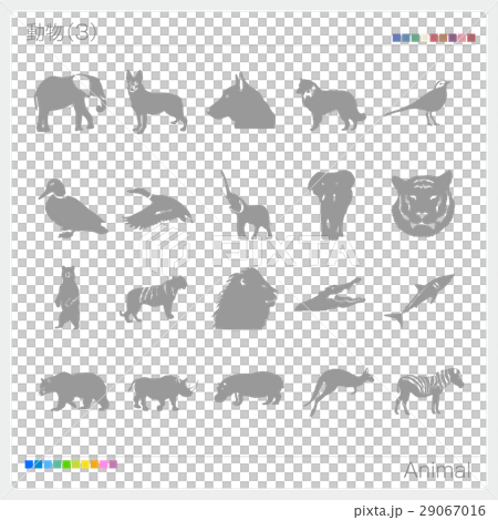 動物 シルエット  29067016