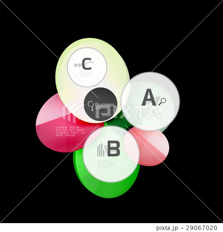 Glass color circles - infographic elements on Glass color circles - infographic elements on 29067020