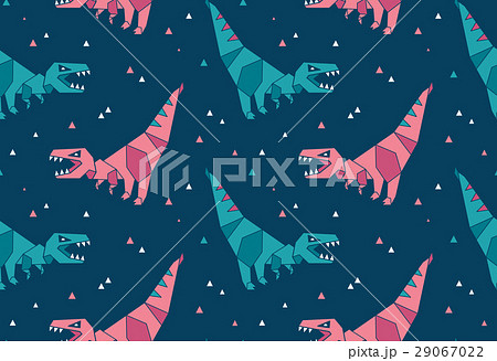 Origami pattern background with dinosaurs Origami pattern background with dinosaurs 29067022