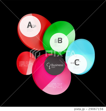 Glass circle abstract background Glass circle abstract background 29067156