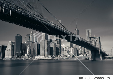 Brooklyn Bridge and downtown Manhattan Brooklyn Bridge and downtown Manhattan 29069179
