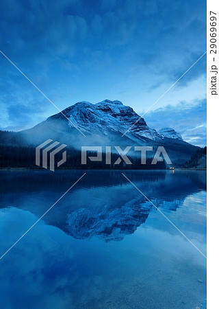 mountain with lake reflection 29069697