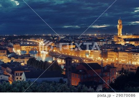 Florence skyline night Florence skyline night 29070086