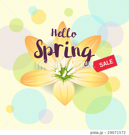 Floral spring with yellow flower  29071572