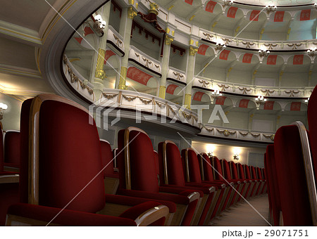Classic Theater interior, with chair rows in the foreground. 29071751