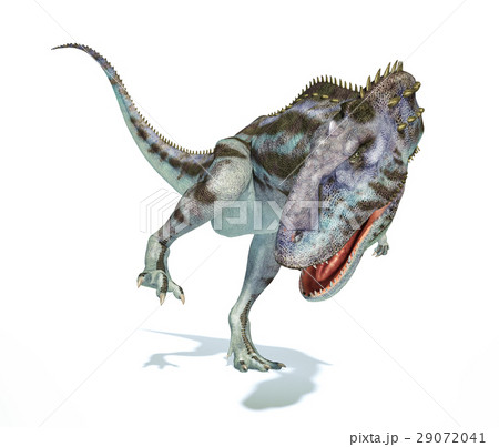 Majungasaurus dinosaur, photorealistic representation. Dynamic view. 29072041