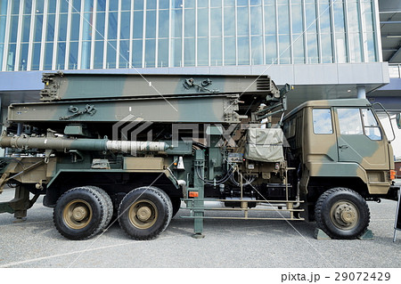 自衛隊車両　橋を造る車　特殊車両　災害用 29072429