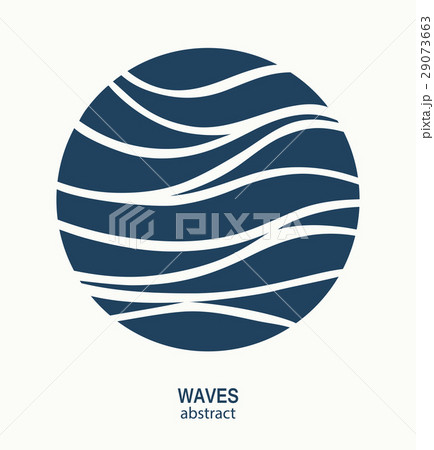Water Wave Logo abstract design. Cosmetics Surf Water Wave Logo abstract design. Cosmetics Surf 29073663