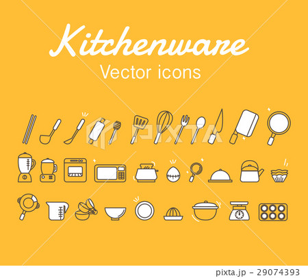 Kitchenware Icons Design Set.Vector Illustration Kitchenware Icons Design Set.Vector Illustration 29074393