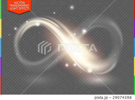 Golden sign neon light line infinity symbol glow Golden sign neon light line infinity symbol glow 29074398