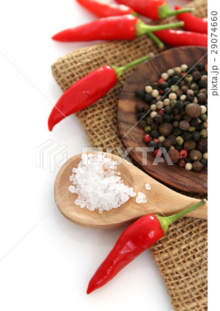 Spices over white background with copyspace Spices over white background with copyspace 29074660
