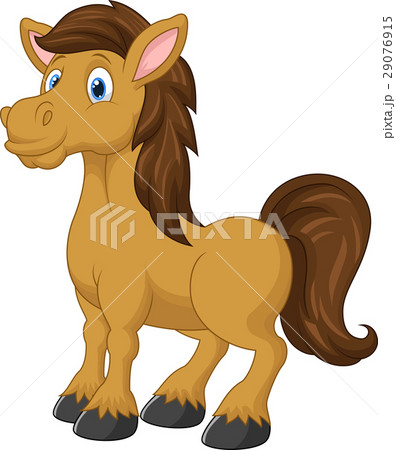 Cute horse cartoon 29076915