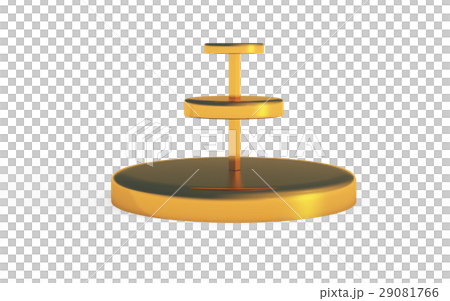 three tiers of round stand gold 29081766