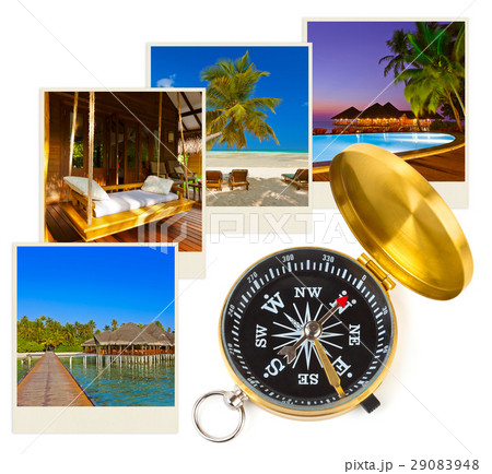 Maldives beach images and compass (my photos) Maldives beach images and compass (my photos) 29083948