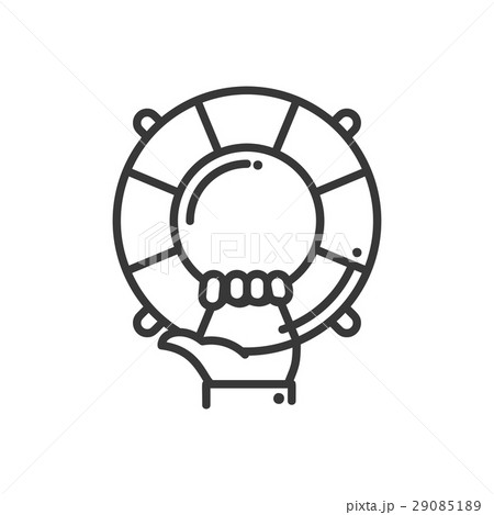 Help and Support - vector modern line design 29085189