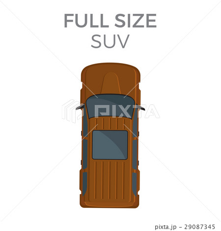 Full Size SUV Means of Transportation Isolated 29087345