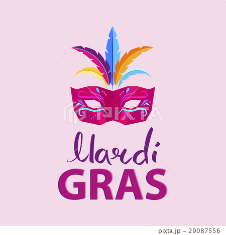 Mardi Gras. Advertisement Poster Illustration 29087556