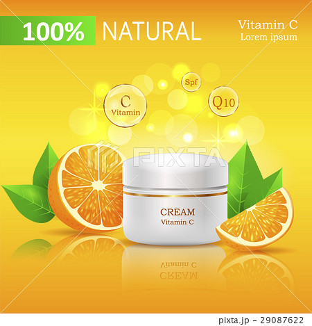 100 Natural Cream with Vitamin C Illustration 29087622