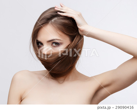 Beautiful Woman with Clean Fresh Skin  29090416