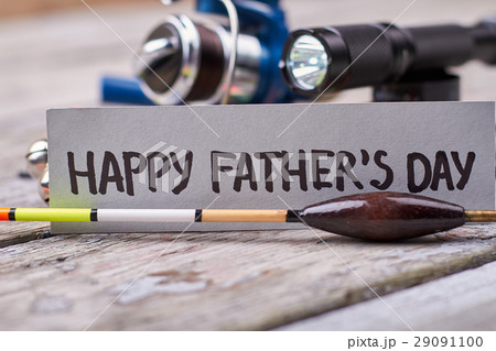 Bobber and Father's Day card. Bobber and Father's Day card. 29091100