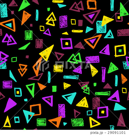 Seamless pattern with geometric shapes 29091101