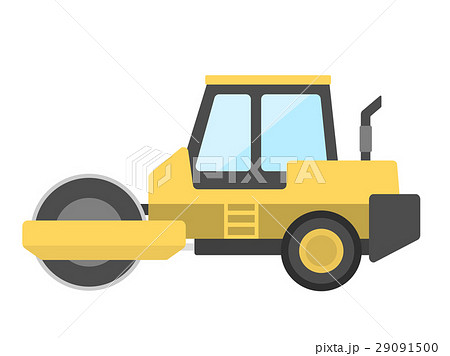 ロードローラーのイラスト素材