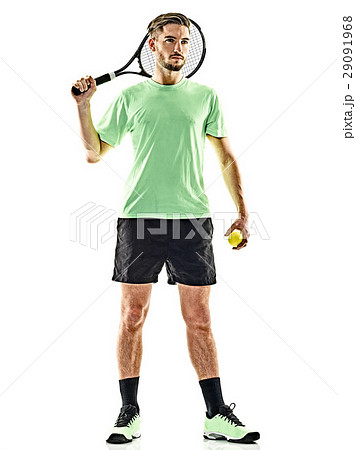 tennis player man isolated 29091968
