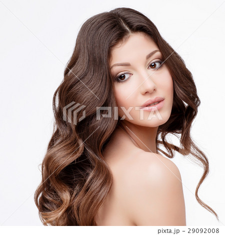 Beautiful Woman with curly brown hair 29092008
