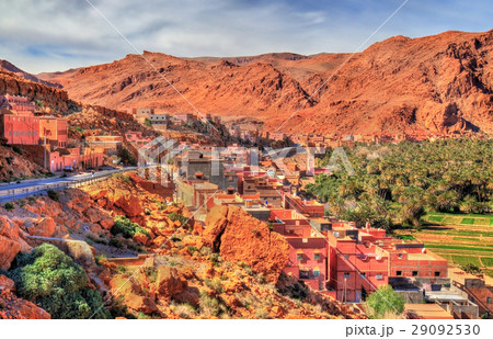 Panorama of Tinghir city in Morocco Panorama of Tinghir city in Morocco 29092530