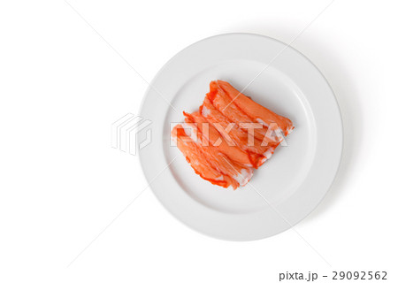 crab stick on white plate 29092562