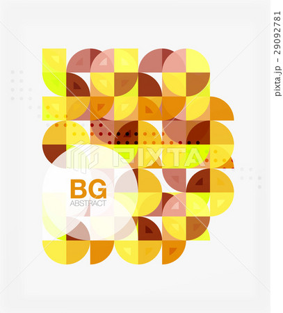 Circle concept composition on white 29092781