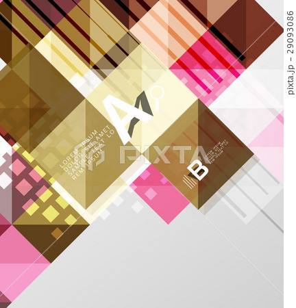 Modern geometrical abstract background, squares 29093086