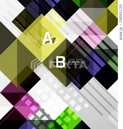 Modern geometrical abstract background, squares Modern geometrical abstract background, squares 29093120