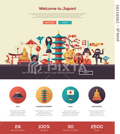 Traveling to Japan website header banner with Traveling to Japan website header banner with 29093395